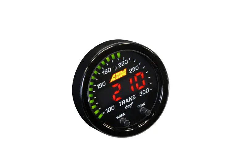 Aem X-Series Temperature 100-300F Gauge Kit (Only Black Bezel And Water Temp. Faceplate) 2