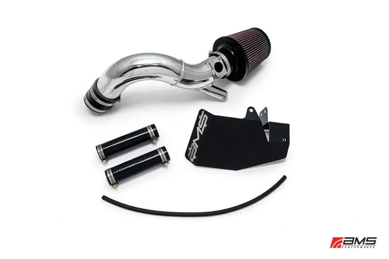 Ams Performance 08-15 Mitsubishi Evo X Replacement Intake Pipe W/Maf Housing & Bungs - Black 1