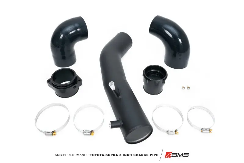 Ams Performance 2020+ Toyota Supra A90 Aluminum 3In Charge Pipe Kit 1