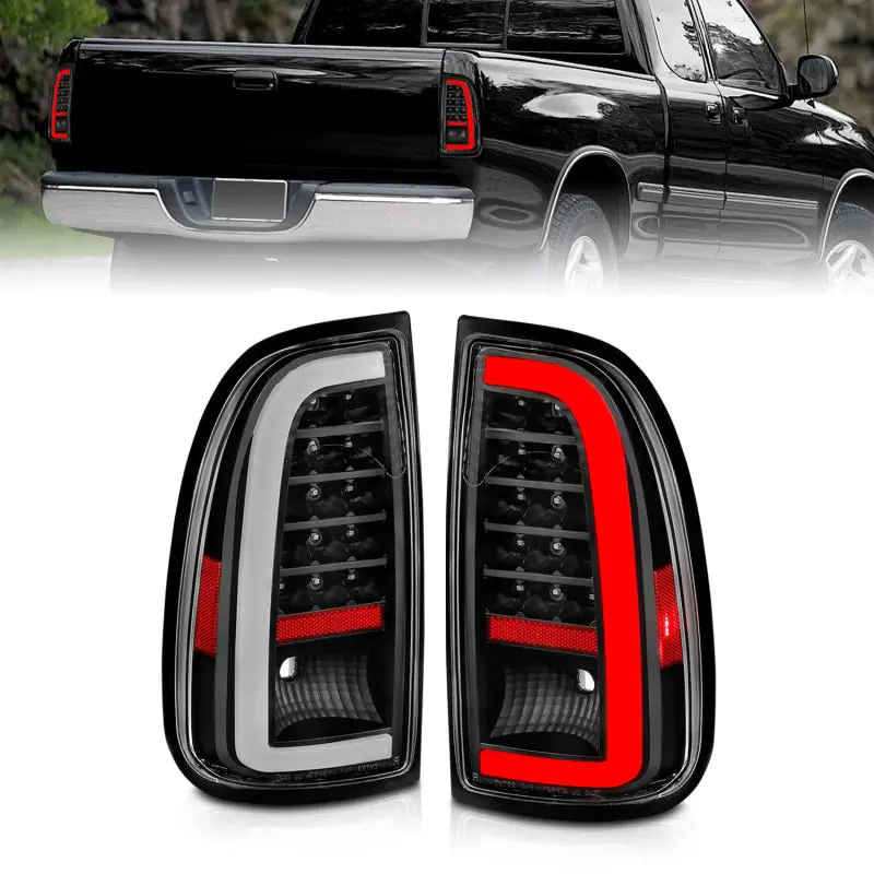 Anzo 00-06 Toyota Tundra Led Taillights W/ Light Bar Black Housing Clear Lens 1