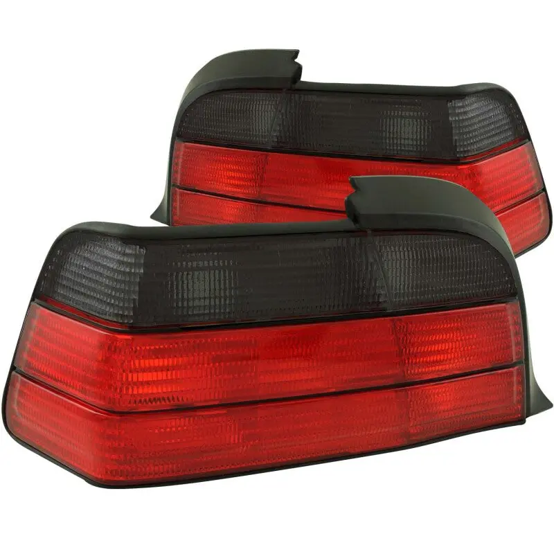 Anzo 1992-1998 Bmw 3 Series E36 Coupe/Convertible Taillights Red/Smoke 2