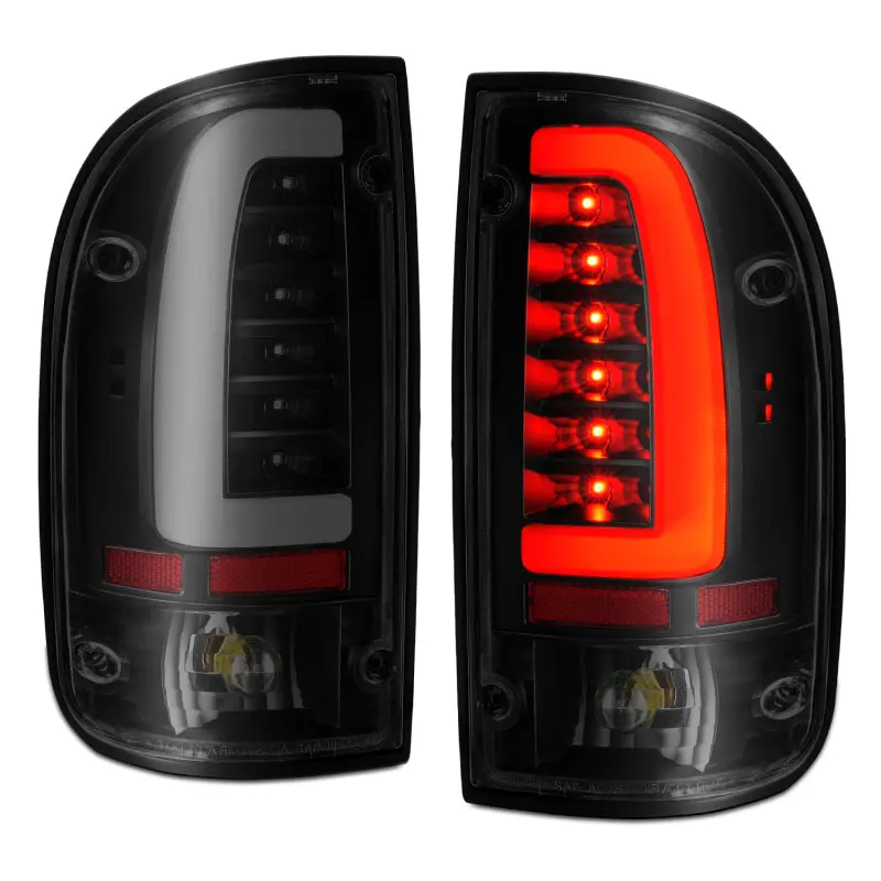 Anzo 1995-2000 Toyota Tacoma Led Taillights Black Housing Smoke Lens (Pair) 2