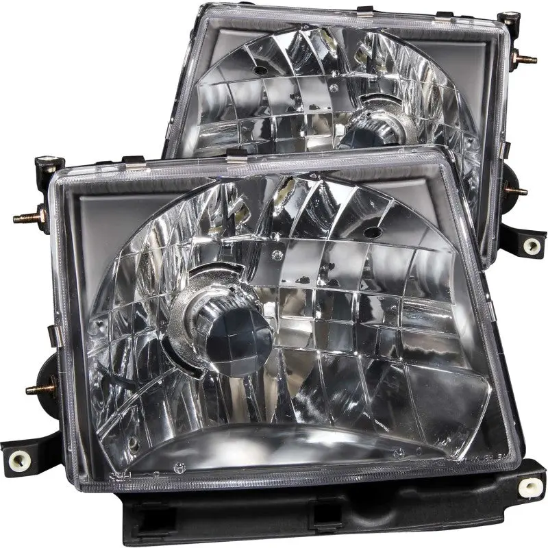 Anzo 1997-2000 Toyota Tacoma Crystal Headlights Black 1