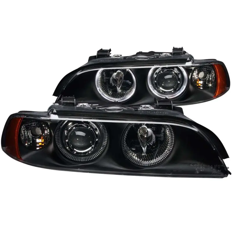Anzo 1997-2001 Bmw 5 Series Projector Headlights W/ Halo Black 2