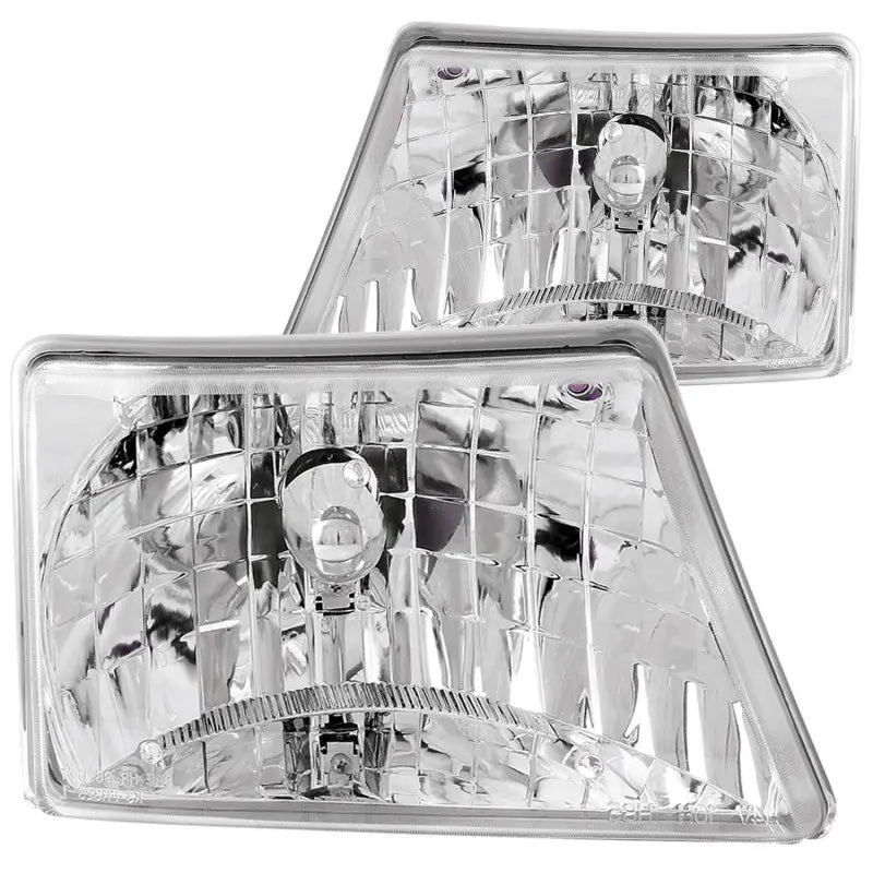 Anzo 1998-2000 Ford Ranger Crystal Headlights Chrome 2
