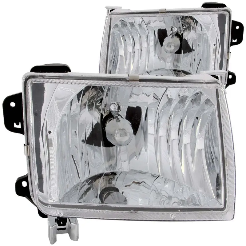 Anzo 1998-2000 Nissan Frontier Crystal Headlights Chrome 1