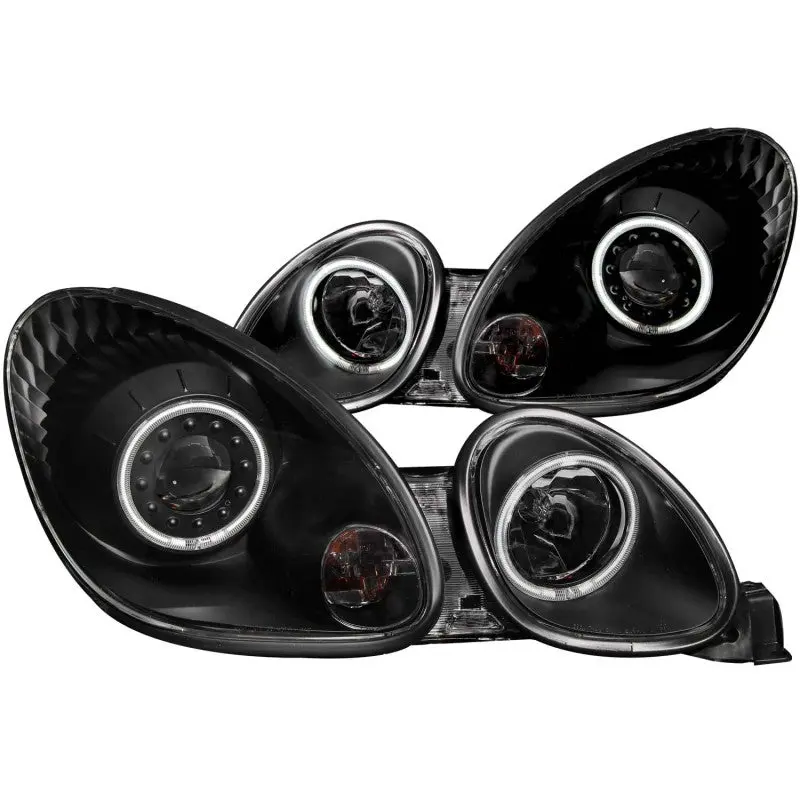 Anzo 1998-2005 Lexus Gs300 Projector Headlights W/ Halo Black 1