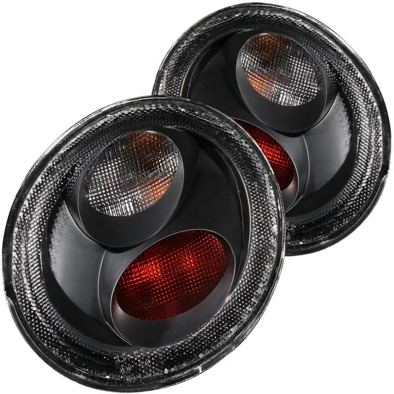 Anzo 1998-2005 Volkswagen Beetle Taillights Black 2