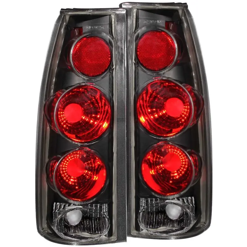 Anzo 1999-2000 Cadillac Escalade Taillights Black 3D Style 1