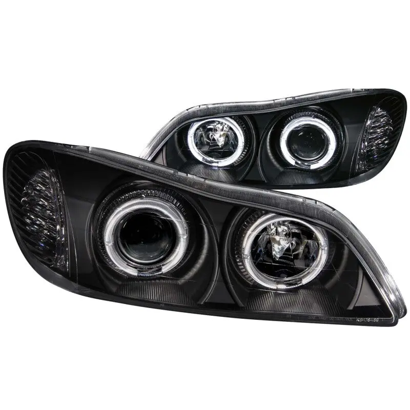 Anzo 2000-2004 Infiniti I30 Projector Headlights W/ Halo Black 2