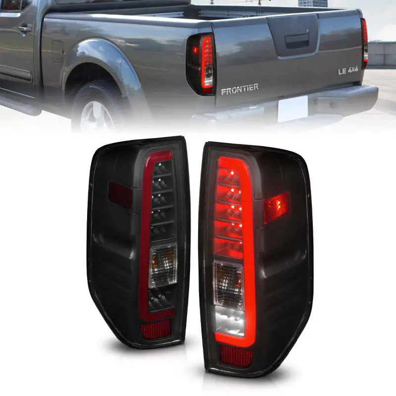 Anzo 2005-2021 Nissan Frontier Led Taillights Black Housing/Smoke Lens 2