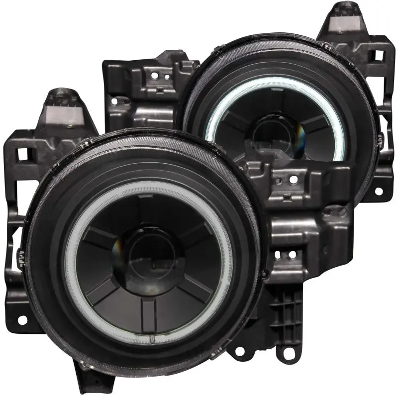 Anzo 2007-2013 Toyota Fj Cruiser Projector Headlights W/ Halo Black 2