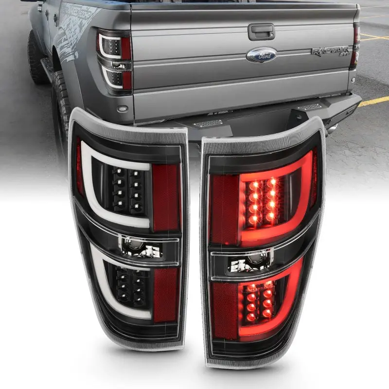 Anzo 2009-2013 Ford F-150 Led Taillights Black 2