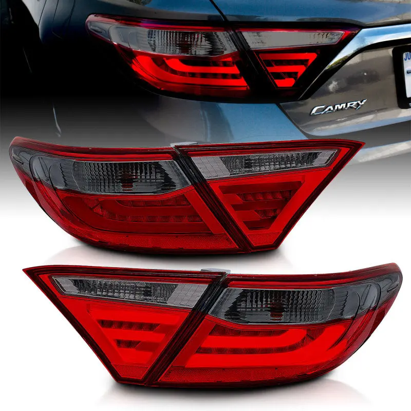 Anzo 2015-2016 Toyota Camry Led Taillights Smoke 1