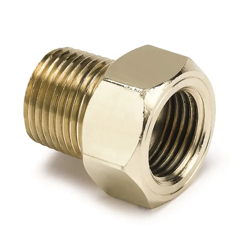 Autometer 3/8In Brass Npt Mechanical Temp Adapter 1