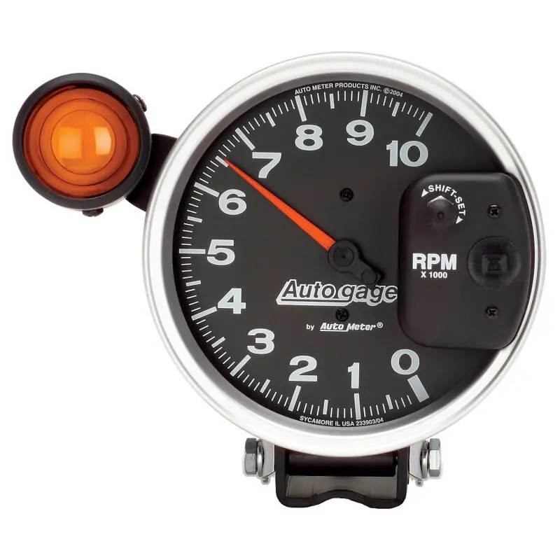 Autometer 5 Inch 10,000 Rpm Monster Shift Lite Pedestal Tachometer 1