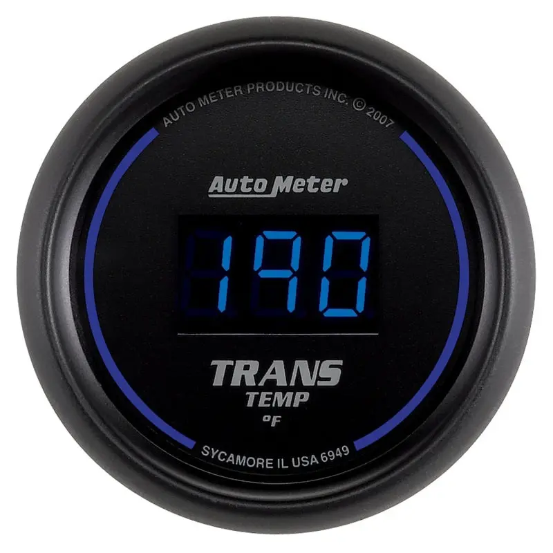 Autometer 52.4Mm Black Digital Trans Temperature Gauge 1