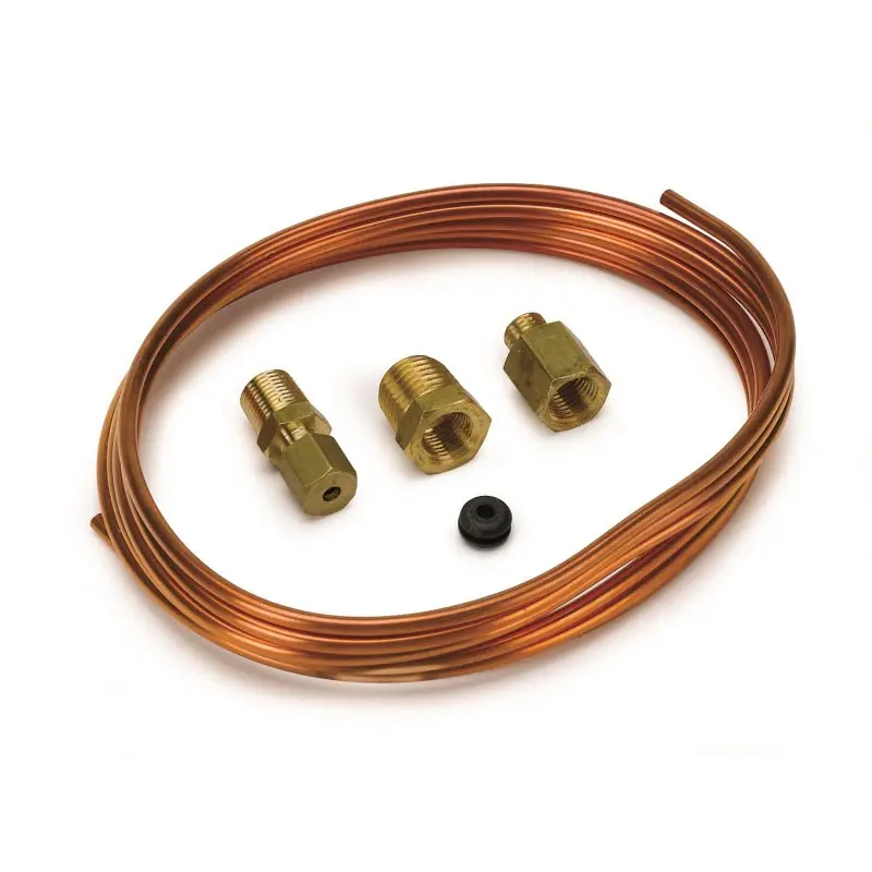 Autometer 6 Foot Copper Tubing 1/8 Inch Diameter 1