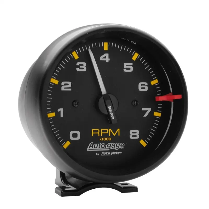 Autometer Autogage Black 8,000 Rpm Pedestal Mount Tachometer 1