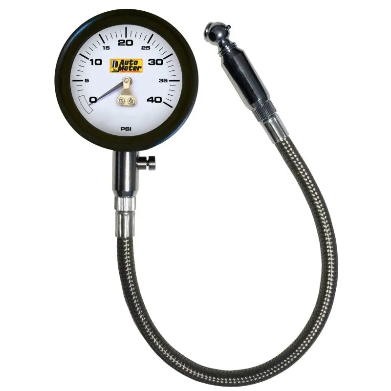 Autometer Nascar Performance 40Psi Lo-Pressure Tire Pressure Gauge 1