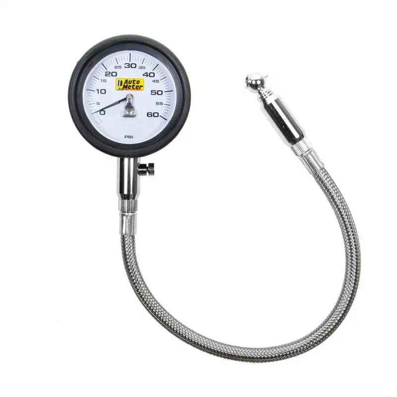 Autometer Nascar Performance 60Psi Lo-Pressure Tire Pressure Gauge 1