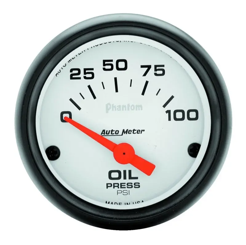 Autometer Phantom 52Mm 0-100 Psi Electric Oil Pressure Gauge 1
