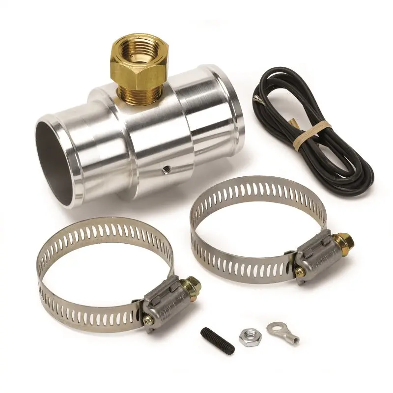 Autometer Radiator Hose Adapter 1.5In, 0.375In Nptf Female, Aluminum 1