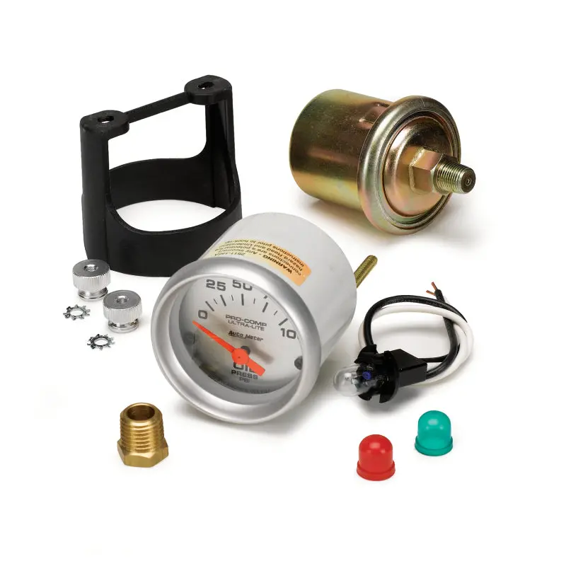 Autometer Ultra-Lite 52Mm 0-100 Psi Electronic Oil Pressure Gauge 2