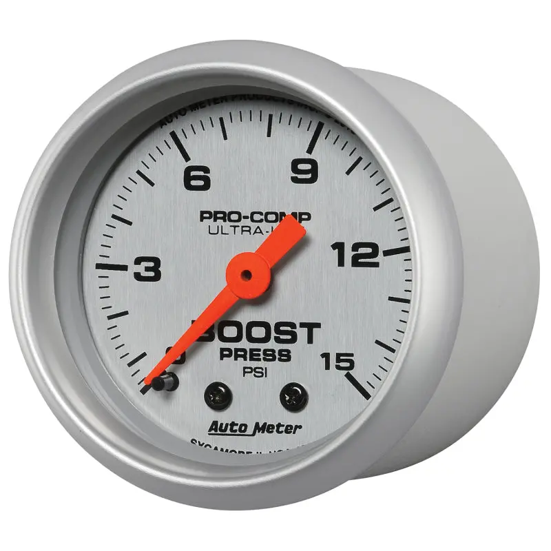 Autometer Ultra-Lite 52Mm 0-15 Psi Mechanical Boost Gauge 2