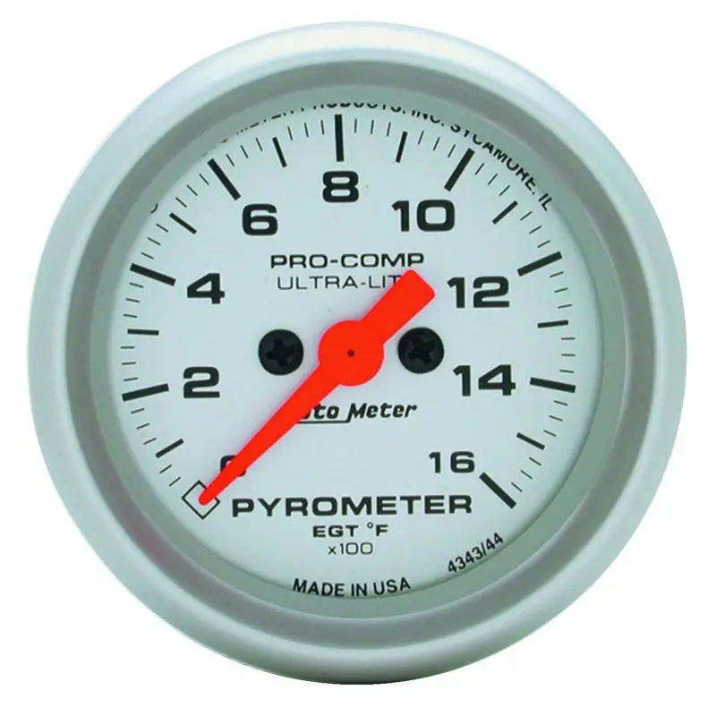 Autometer Ultra-Lite 52Mm 0-1600 Deg F Electronic Egt Kit 1