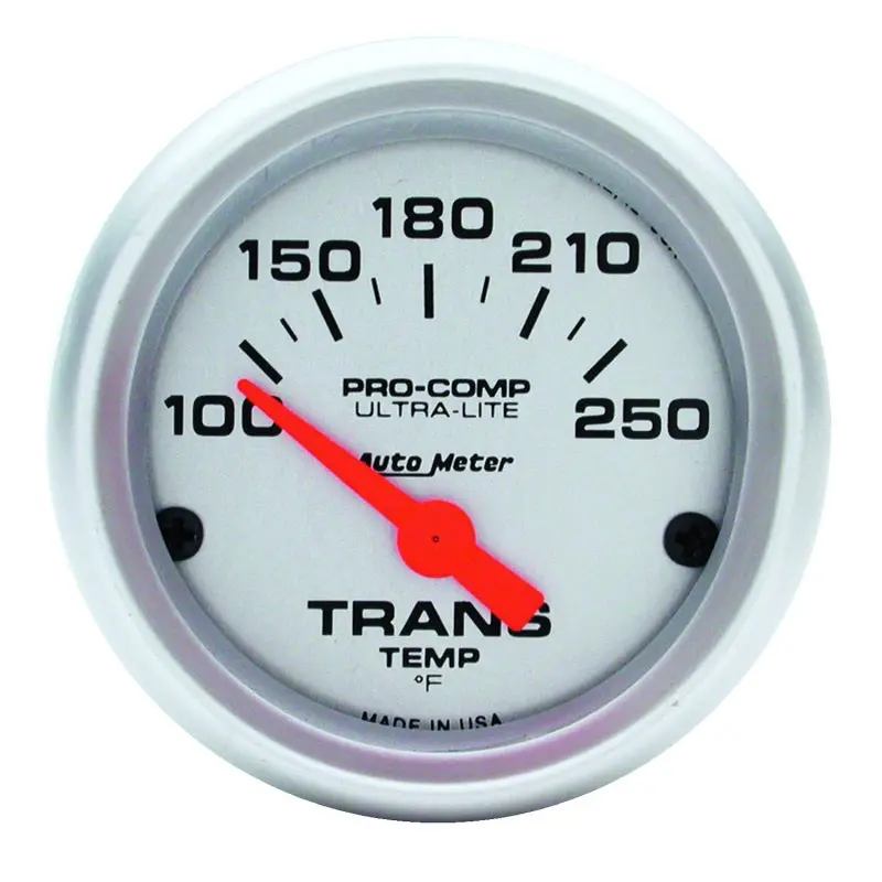 Autometer Ultra-Lite 52Mm  100-250 Degree F Mechanical Transmission Temperature Gauge 1
