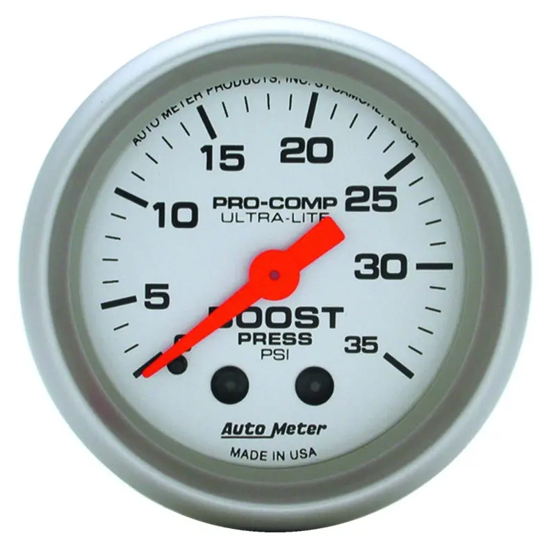 Autometer Ultra-Lite 52Mm 35 Psi Mechanical  Boost Gauge 1