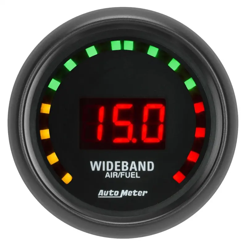 Autometer Z-Series 2-1/16In. 10:1-17:1 Afr Digital Street Air/Fuel Ratio Gauge 1