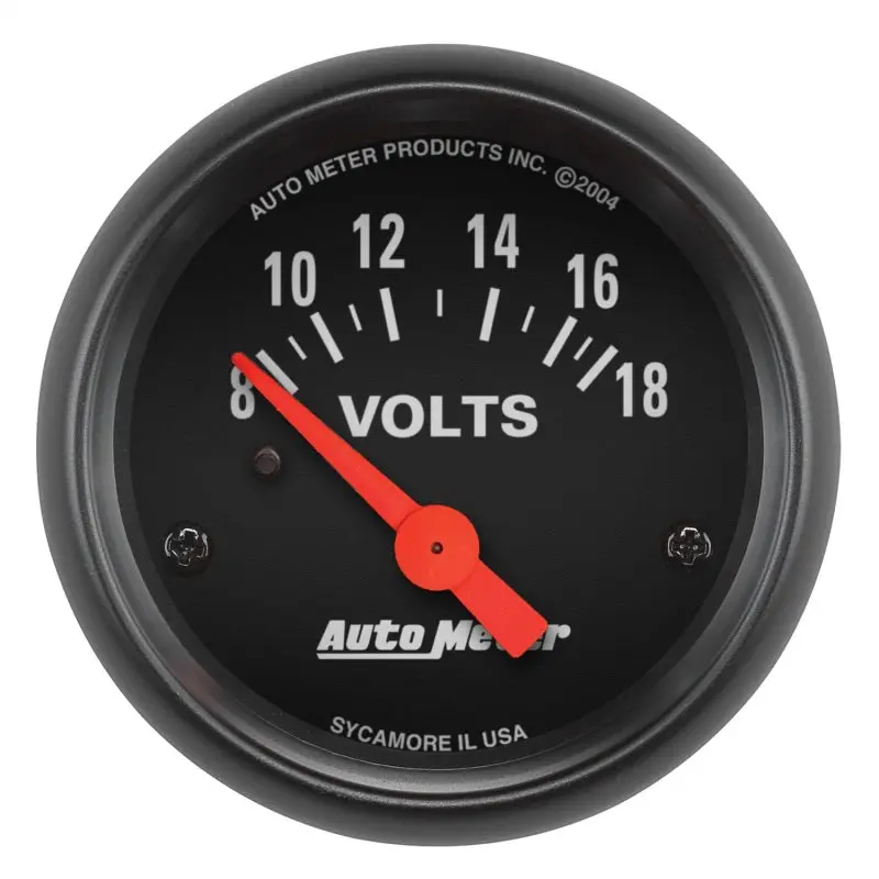 Autometer Z-Series 52Mm 8-18 Volts Voltmeter Gauge 1