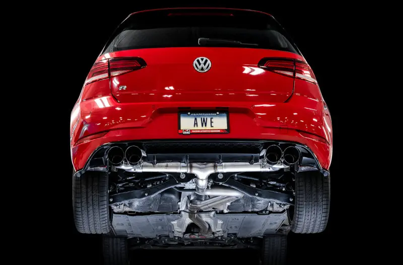 Awe Tuning 15-17 Volkswagen Golf R Mk7 Track Edition Exhaust - Diamond Black Tips (102Mm) 2