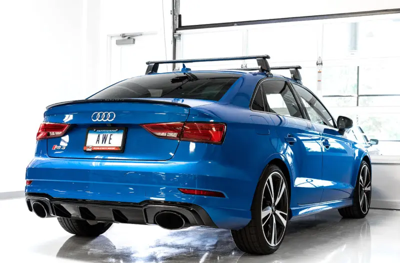 Awe Tuning 17-19 Audi Rs3 8V Track Edition Exhaust - Diamond Black Tips Rs-Style Tips 2