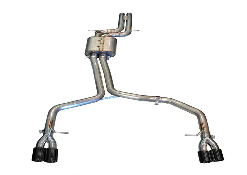 Awe Tuning Audi B8 S5 4.2L Track Edition Exhaust System - Polished Silver Tips 1