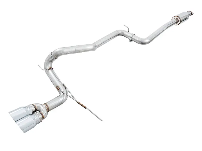 Awe Tuning Ford Focus St Track Edition Cat-Back Exhaust - Chrome Silver Tips 1
