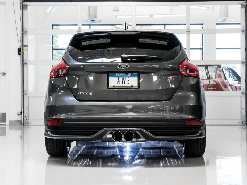 Awe Tuning Ford Focus St Track Edition Cat-Back Exhaust - Chrome Silver Tips 2
