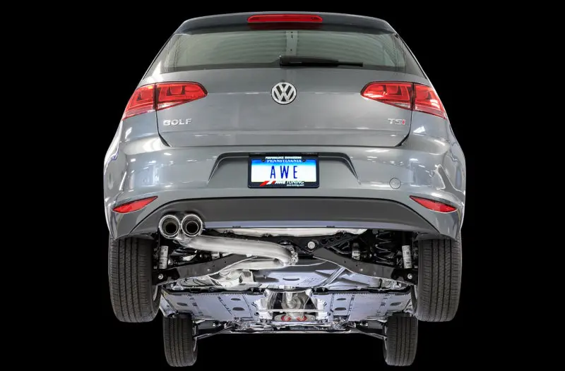 Awe Tuning Vw Mk7 Golf 1.8T Track Edition Exhaust W/Chrome Silver Tips (90Mm) 2