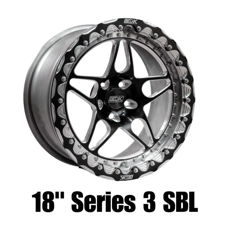 Belak 18X11 / 6.75In Bs / 5X112mm Bp / High Pad / Series 3 - Single Beadlock Wheel 1