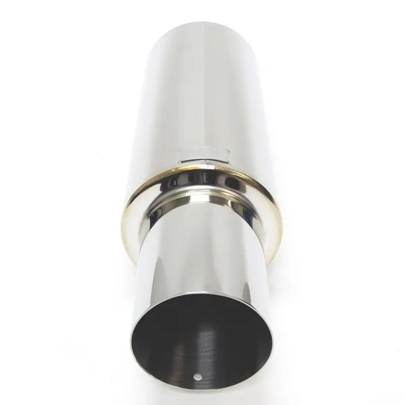 Blox Racing 76.2Mm N1 Straight Tip Muffler Universal 1