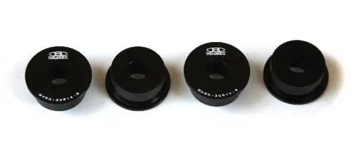 Blox Racing Honda S2000 Steering Rack Rigid Bushing Kit - Black 2