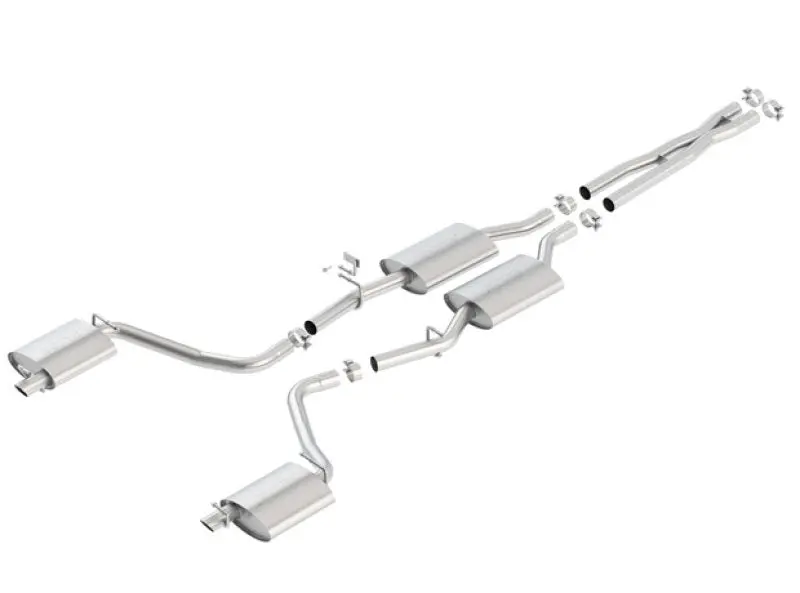 Borla 15-16 Dodge Charger 3.6L V6 S-Type Cat Back Exhaust (Uses Factory Valence) 2