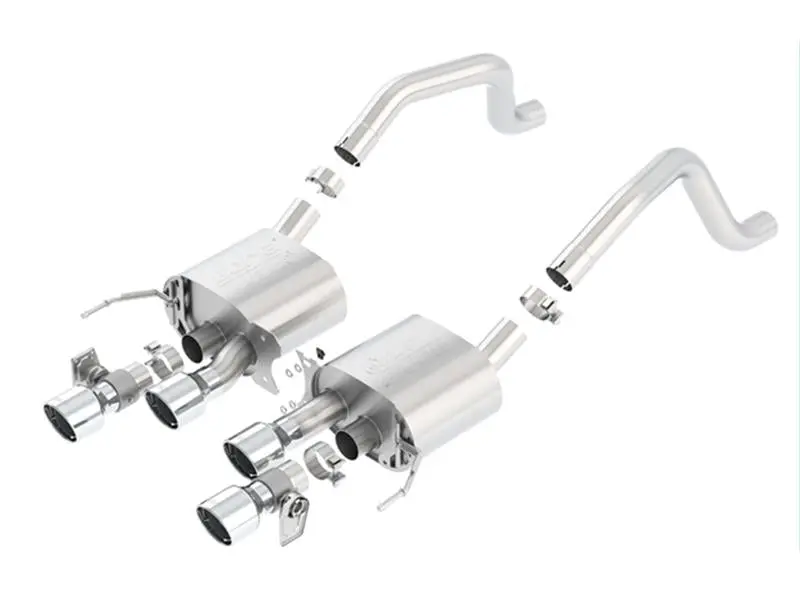 Borla 15 Chevy Corvette C7 Zo6 6.2L W/O Afm W/ Npp Atak Quad Rd Rl Ic Tips Center Rear Exit Exhaust 1