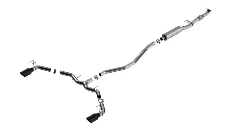 Borla 2023 Integra/22-23 Civic Si 1.5L 4 Cyl. Mt Fwd 4Dr 2.50In S-Type Catback Exhaust Black Chrome 1