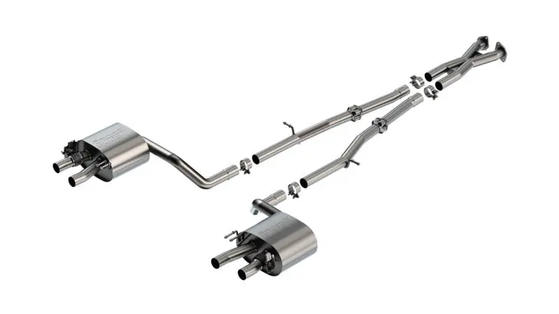 Borla 22-23 Kia Stinger 3.3L V6 Turbo 2.25In Pipe Dia Dual Split Rear Exit S-Type Cat-Back Exhaust 1
