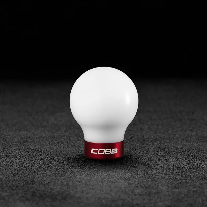 Cobb 07-13 Mazdaspeed3 & 06-07 Mazdaspeed6 Shift Knob - White Knob W/Race Red Base 2