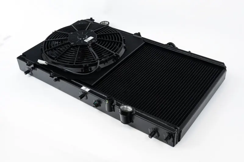 Csf 92-00 Honda Civic W/K-Swap V3 Radiator - Black Finish 1