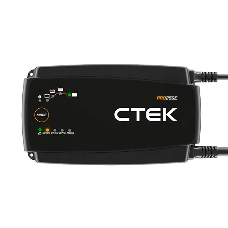 Ctek Pro25se Battery Charger - 50-60 Hz - 12V - 19.6Ft Extended Charging Cable 2